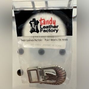 Tandy Leather Factory Southwest Hatband Buckle Set.